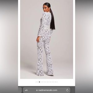 BELLA WHITE DARK NUDE JUMPSUIT